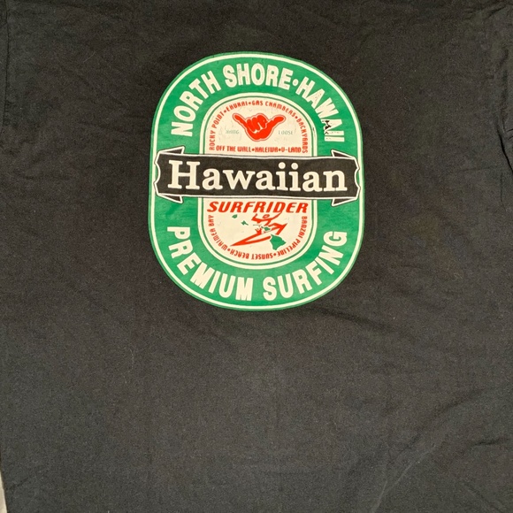 ❌SOLD❌North Shore Hawaiian Surf Rider Shirt Black - Picture 4 of 5